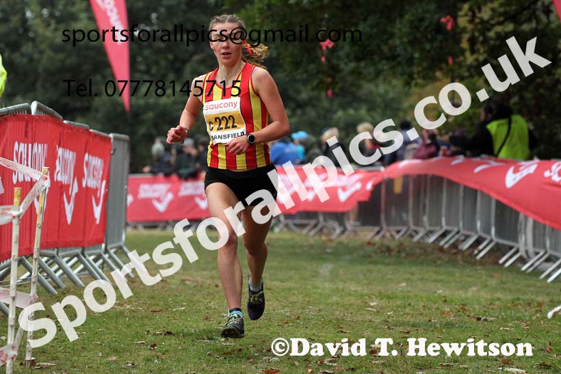Junior womens 2021 National Cross Country Relays, Berry Hill Park, Mansfield. Photo: David T. Hewitson/Sports for All Pics